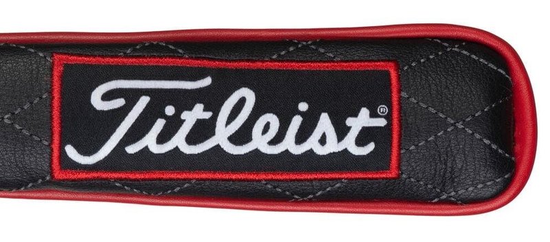 Titleist Jet Black Tour Alignment Stick Cover, nero/rosso