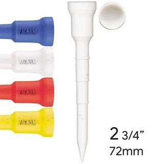 Lignum Tee 72mm (2 3/4") 12 pezzi, mix di colori
