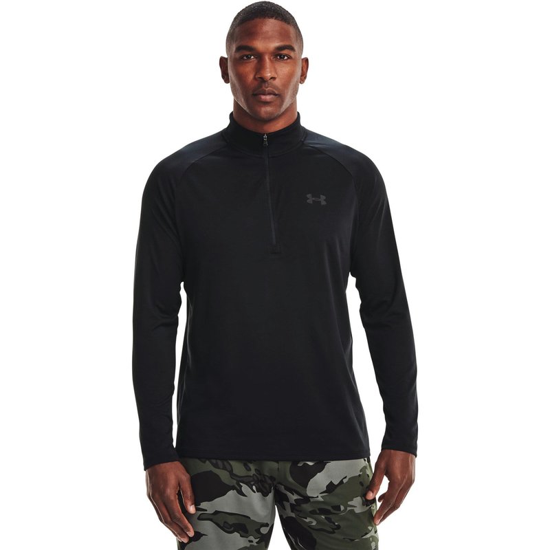 Under Armour Tech 2.0 1/2 Zip maglia uomo a maniche lunghe, nera