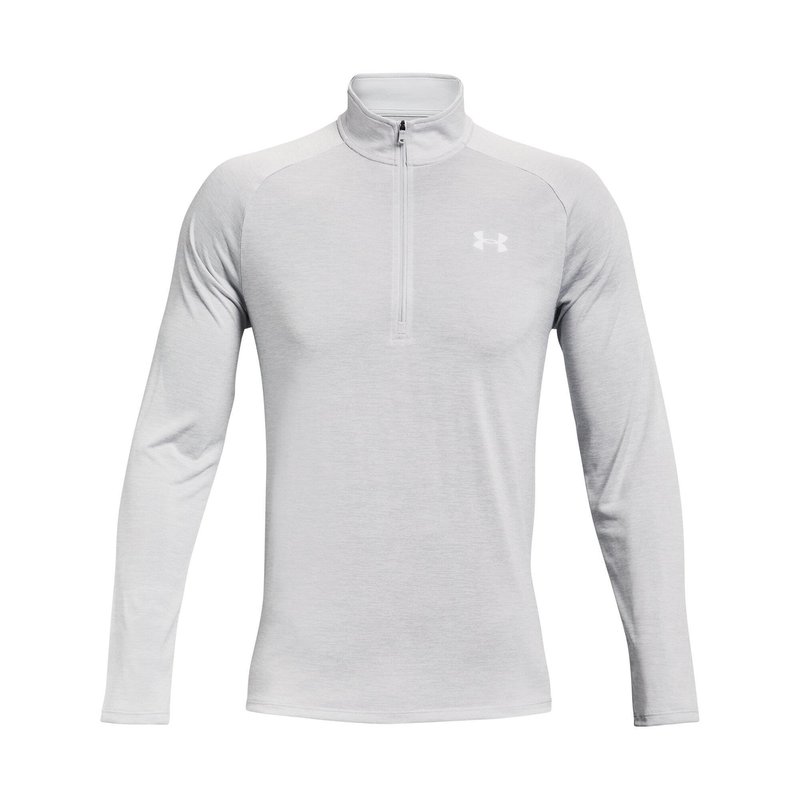Under Armour Tech 2.0 1/2 Zip maglia uomo a maniche lunghe, grigio chiaro
