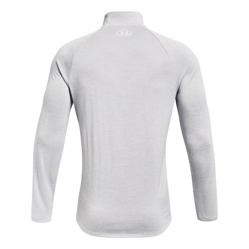 Under Armour Tech 2.0 1/2 Zip maglia uomo a maniche lunghe, grigio chiaro