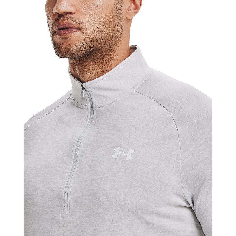 Under Armour Tech 2.0 1/2 Zip maglia uomo a maniche lunghe, grigio chiaro