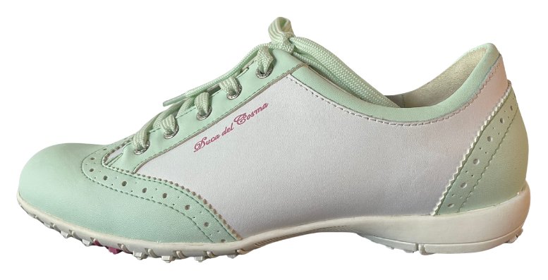 Duca Del Cosma Mila scarpe da golf da donna, bianco/verde chiaro