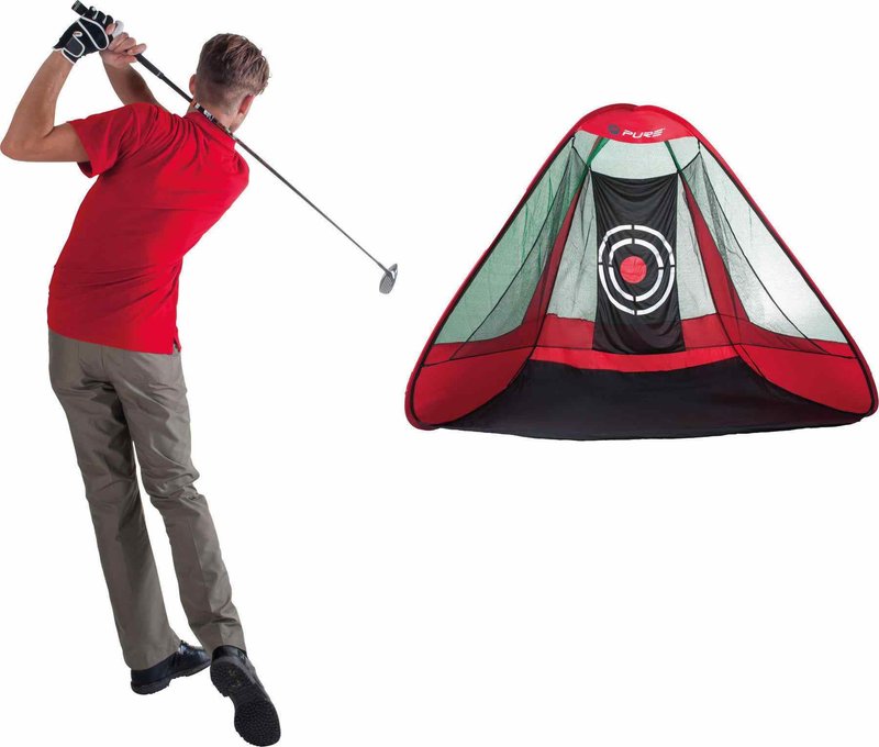 Pure2Improve Triangle Pop-Up rete da allenamento golf (295x197x177cm)