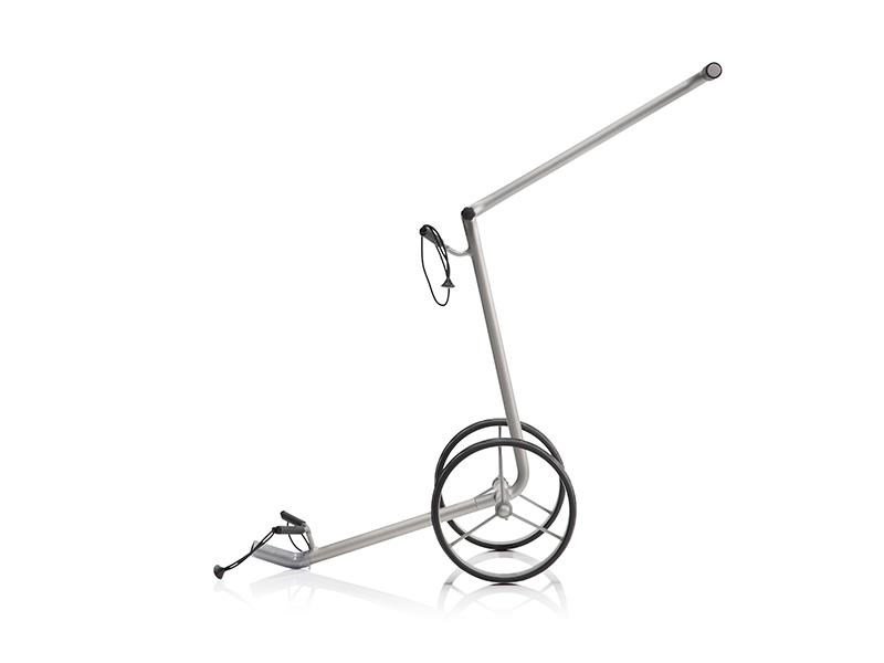 JuStar Silver carrello manuale a 2 ruote, finitura argento titanio