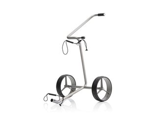 JuStar Silver carrello manuale a 2 ruote, finitura argento titanio