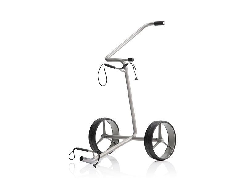 JuStar Silver carrello manuale a 2 ruote, finitura argento titanio
