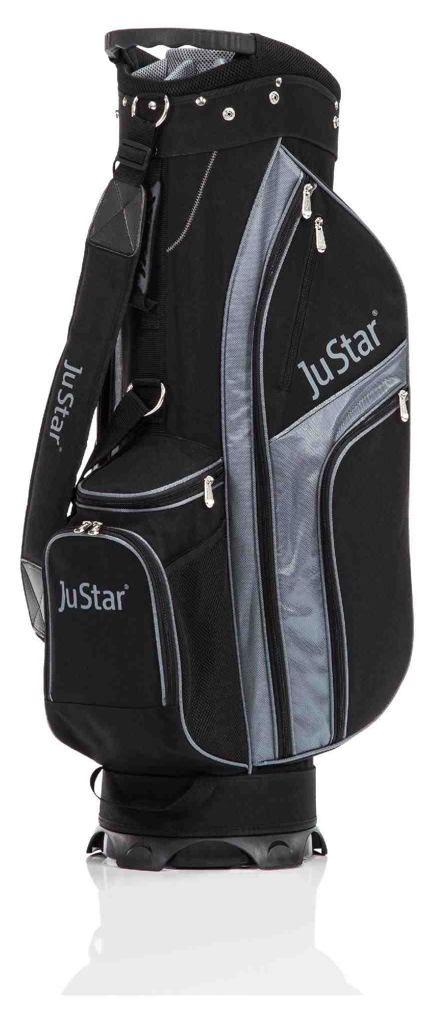 JuStar cart bag, 9", nero/titanio