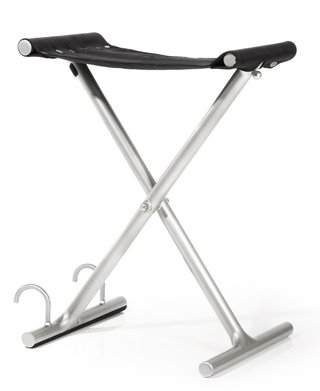 JuStar golfer seat, argento laccato carbonio