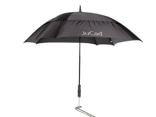 JuCad ombrello da golf telescopico 68" quadrato e antivento con pin, nero