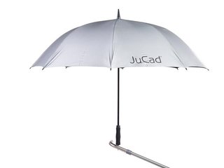 JuCad ombrello da golf automatico con pin 68", argento (protezione UV)