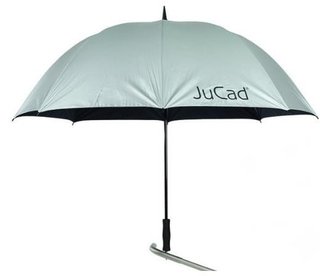 JuCad ombrello da golf per bambini con pin, argento con protezione UV