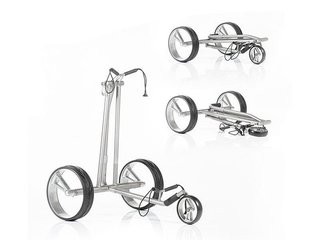 JuCad Phantom Titan eX 2.0 carrello elettrico + telecomando (JFS2) + borsa da trasporto (JRT-2), titanio