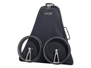 JuCad Phantom Titan eX 2.0 carrello elettrico + telecomando (JFS2) + borsa da trasporto (JRT-2), titanio