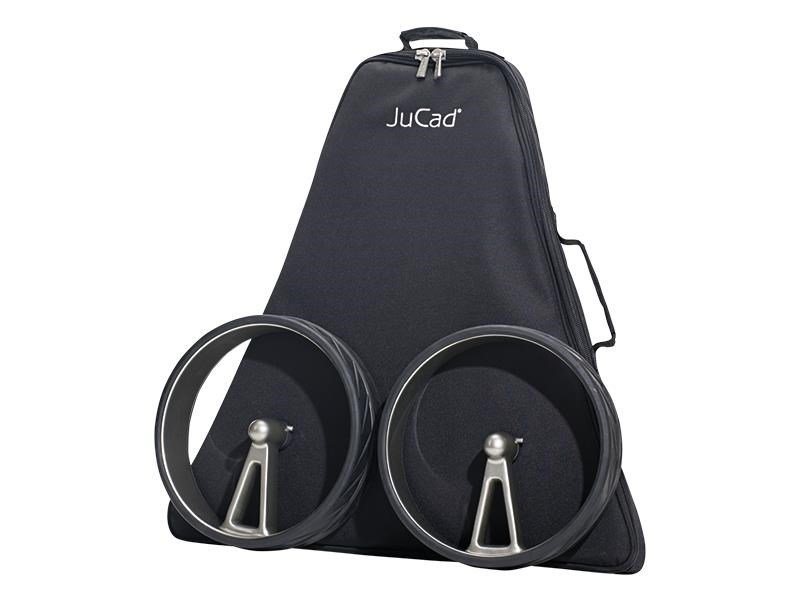 JuCad Phantom Titan eX 2.0 carrello elettrico + telecomando (JFS2) + borsa da trasporto (JRT-2), titanio