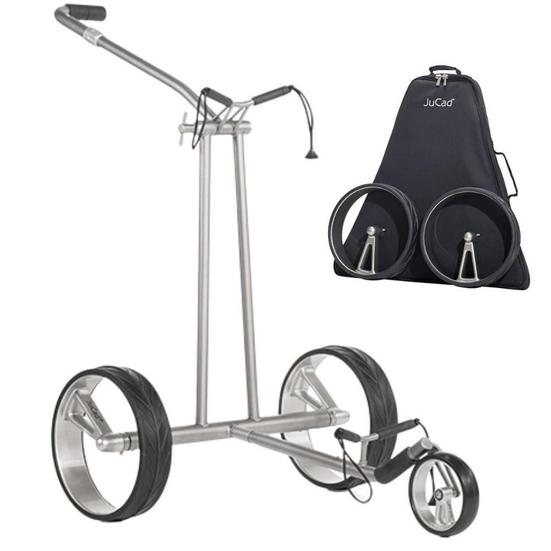 JuCad Phantom Titan 2.0 carrello elettrico + borsa da trasporto, titanio