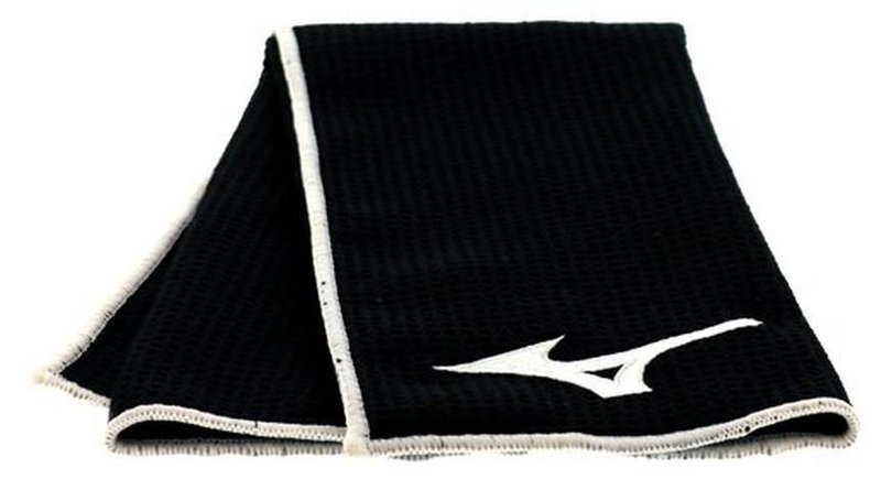 Mizuno Micro Fibre asciugamano da golf (40x60cm), nero