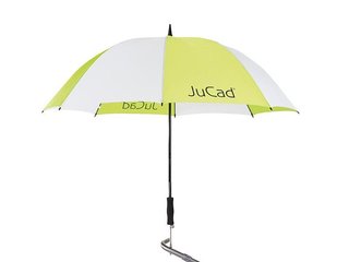 JuCad telescopic golf umbrella 68" with pin, bianco/verde