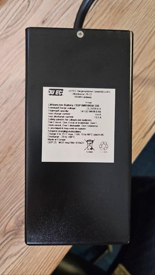 JuCad Powerpack 1.0 accessorio per carrello (sistema 48V), incl. sistema batteria Li e unità di controllo (software), senza caricatore