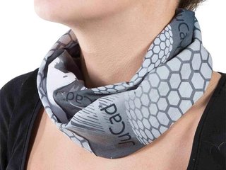 JuCad sciarpa multifunzionale, grigia