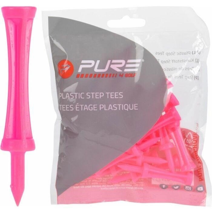 Pure2Improve Step Pink tee 53mm, 25 pezzi
