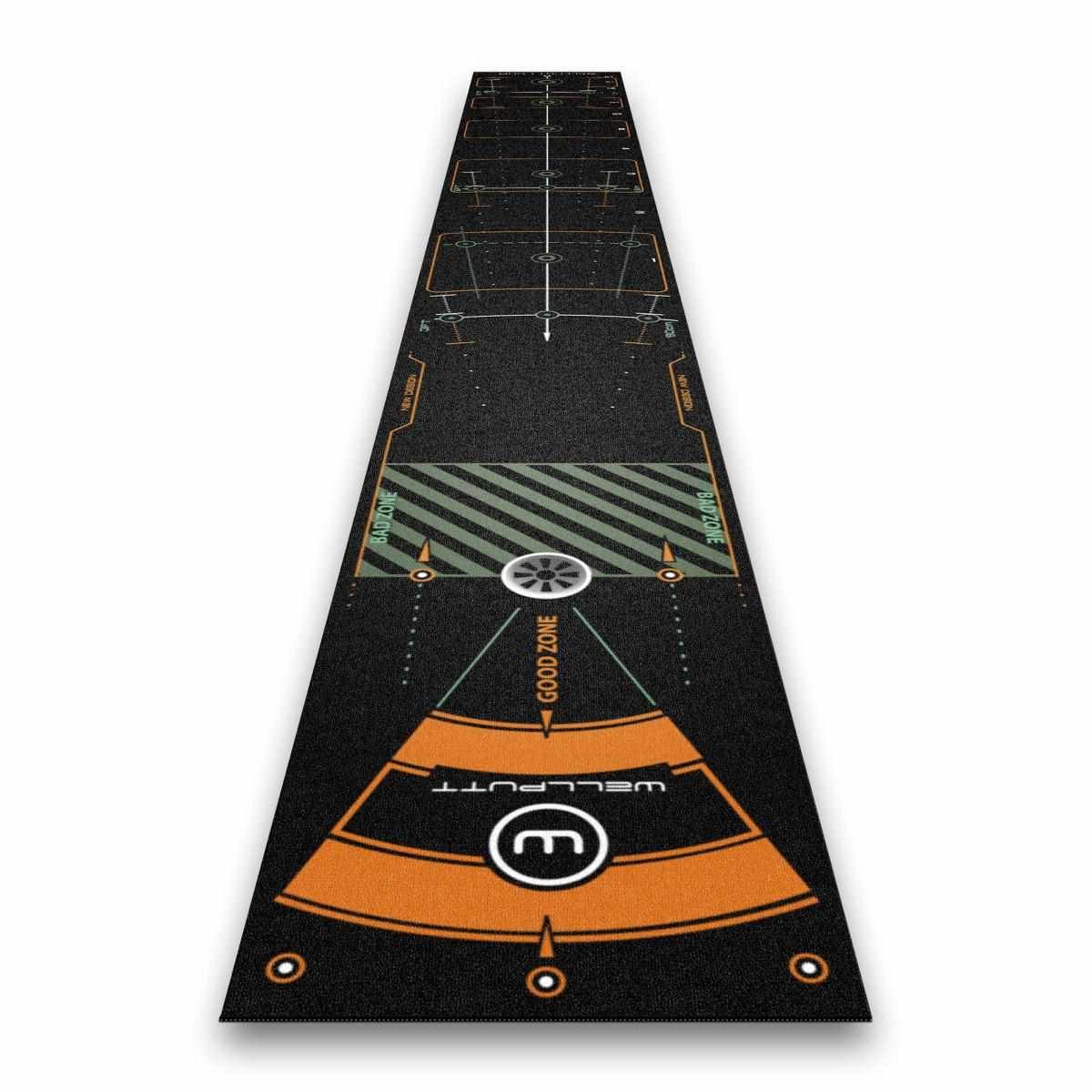 Wellputt Putting Mat - CLASSIC 13FT (4m), speed 10-11,5ft, nero