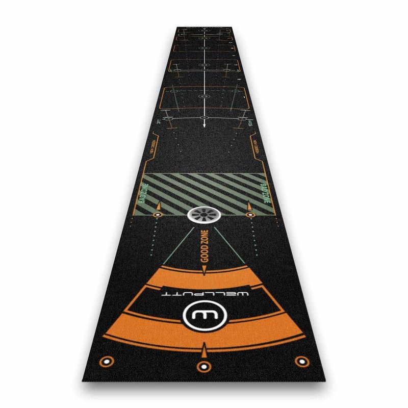 Wellputt Putting Mat - CLASSIC 13FT (4m), speed 10-11,5ft, nero