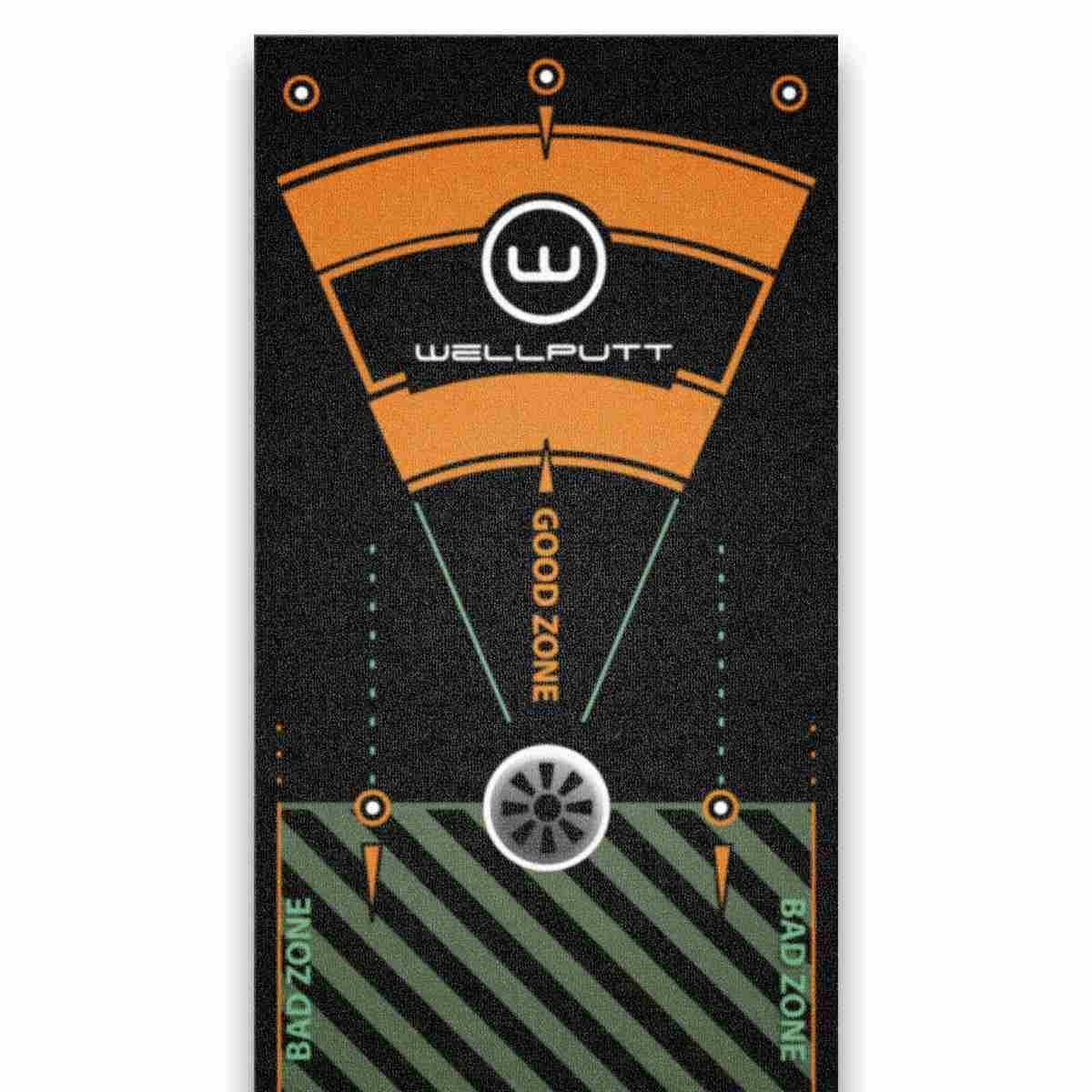 Wellputt Putting Mat - CLASSIC 13FT (4m), speed 10-11,5ft, nero