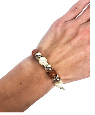 Ostatní Handmade Teraka bracelet, type 010, marrone