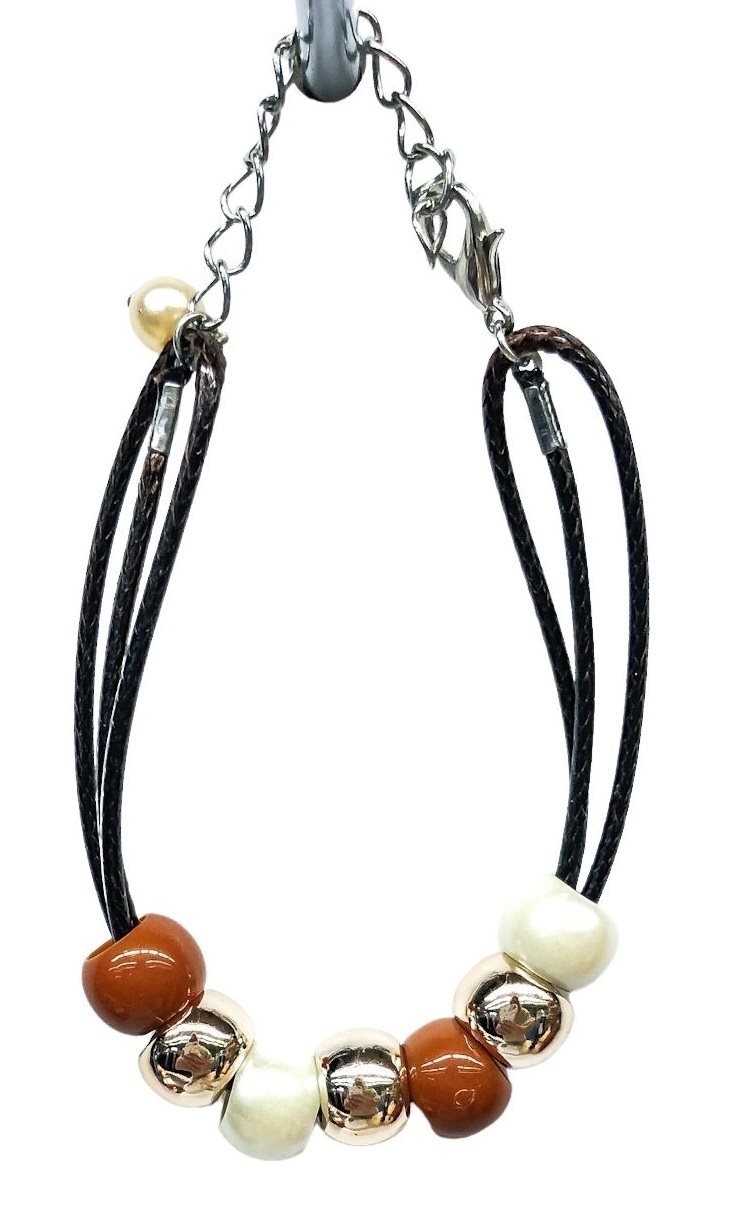 Ostatní Handmade Teraka braccialetto, tipo 016, marrone
