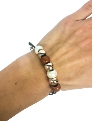 Ostatní Handmade Teraka braccialetto, tipo 016, marrone