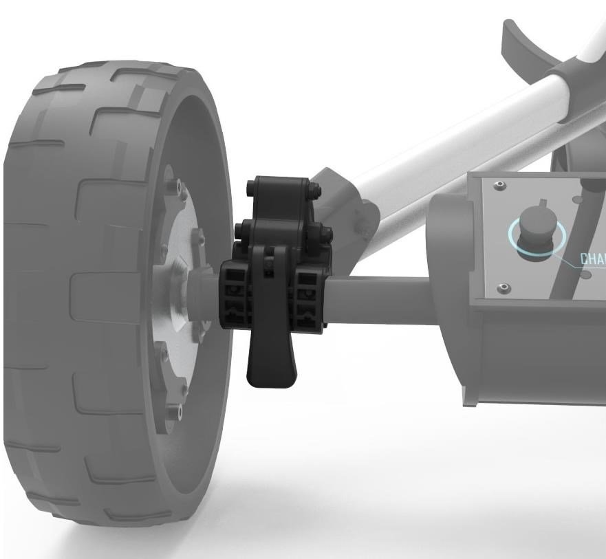Alphard Club Booster eWheel Bracket Set - Clicgear 8.0 accessorio per carrello, nero