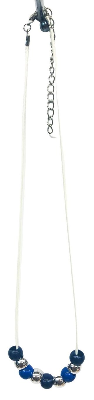 Ostatní Handmade Teraka necklace type 004 accessorio, modro/stříbrná