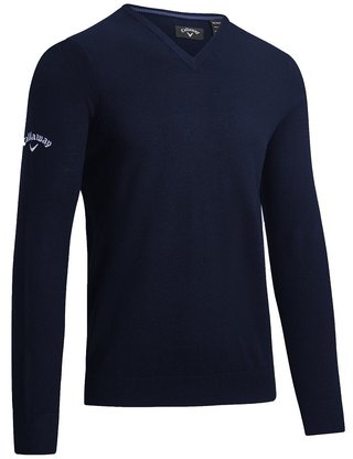 Callaway V-Neck Merino maglione da uomo, dark navy
