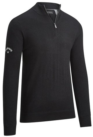 Callaway Windstropper 1/4 Zipped maglione uomo, black INK