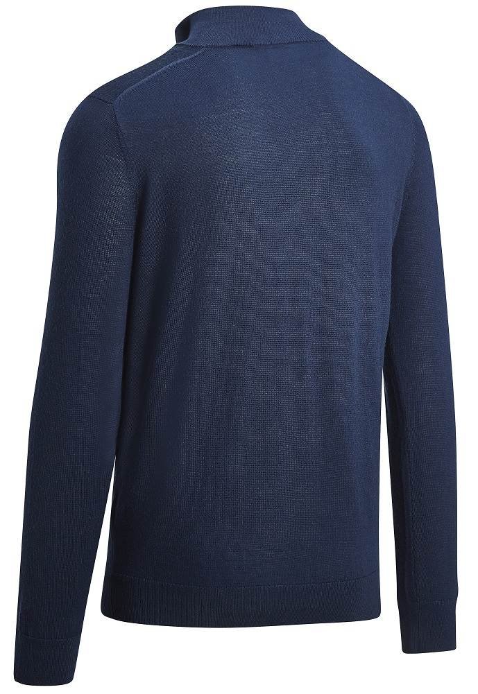 Callaway 1/4 Blended Merino maglione da uomo, blu navy