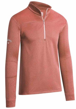 Callaway Pieced Waffle 1/4 Zip felpa da uomo, dubarry heather