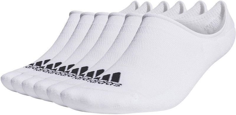 Adidas Low Cut calzini da uomo (6 paia), bianchi