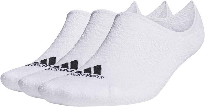 Adidas calzini corti da uomo (3 paia), bianchi