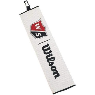 Wilson Staff Tri Fold asciugamano da golf 16"x21", bianco