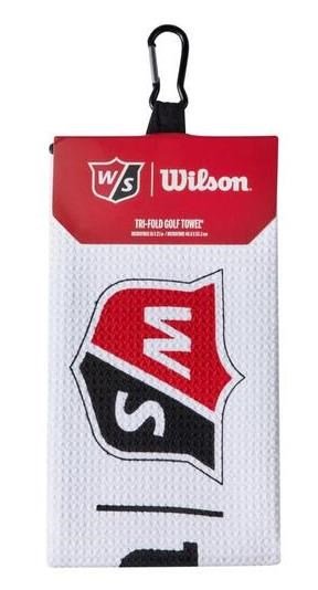 Wilson Staff Tri Fold asciugamano da golf 16"x21", bianco