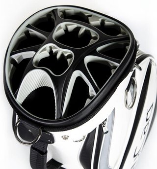 JuCad Pro cart bag, bianco/nero