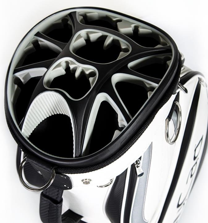 JuCad Pro cart bag, bianco/nero