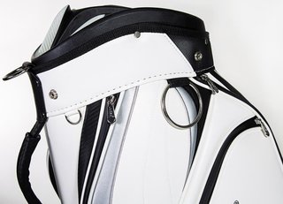 JuCad Pro cart bag, bianco/nero