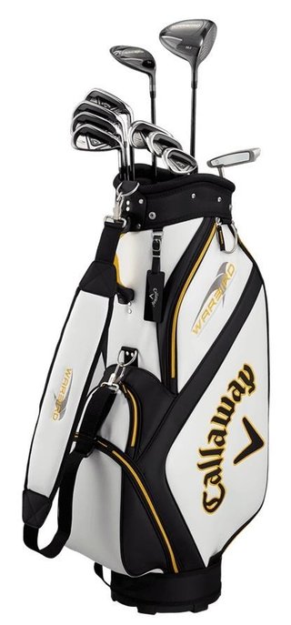 Callaway Warbird 21 set golf da uomo, acciaio, +cart bag, bianco