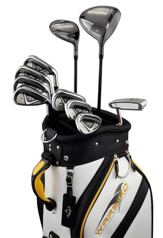 Callaway Warbird 21 set golf da uomo, acciaio, +cart bag, bianco