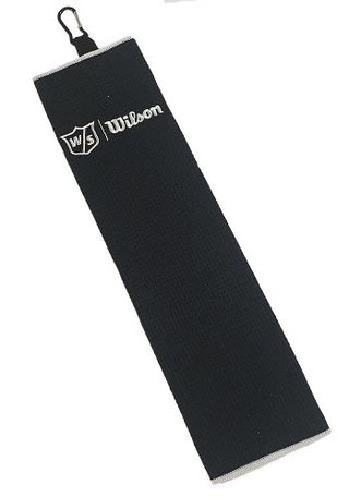Wilson Staff Tri Fold asciugamano da golf, nero