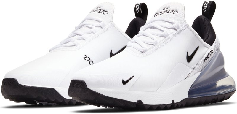 Nike Air Max 270G unisex scarpe da golf, bianco/nero/platino