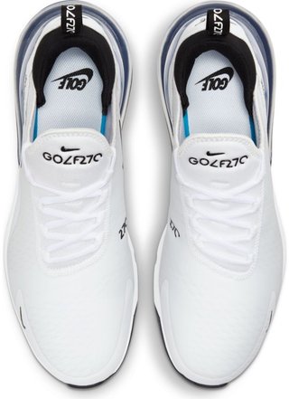 Nike Air Max 270G unisex scarpe da golf, bianco/nero/platino