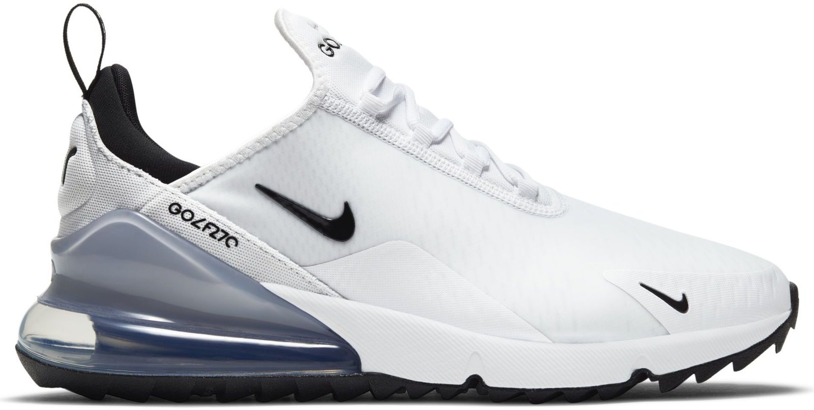 Nike Air Max 270G unisex scarpe da golf, bianco/nero/platino